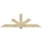 Ekena Millwork Kennewick Rough Sawn Timber Gable Bracket, Douglas Fir, 84"W x 28"H x 4"D x 6"F, 8/12 Pitch GBW084X28X0406KEN00RDF - alternate 1